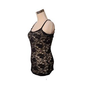 Dots Black Lace Cami Top Size S